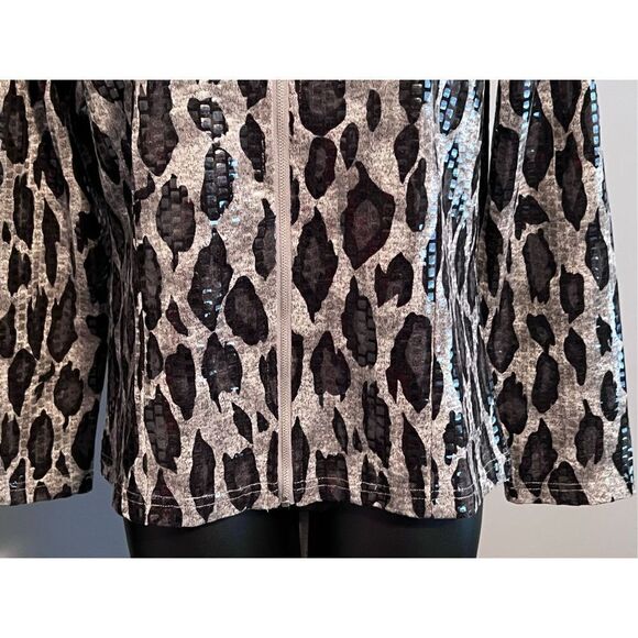 Erin by Erin London  Animal Print Jacket, size PM - Picture 4 of 12